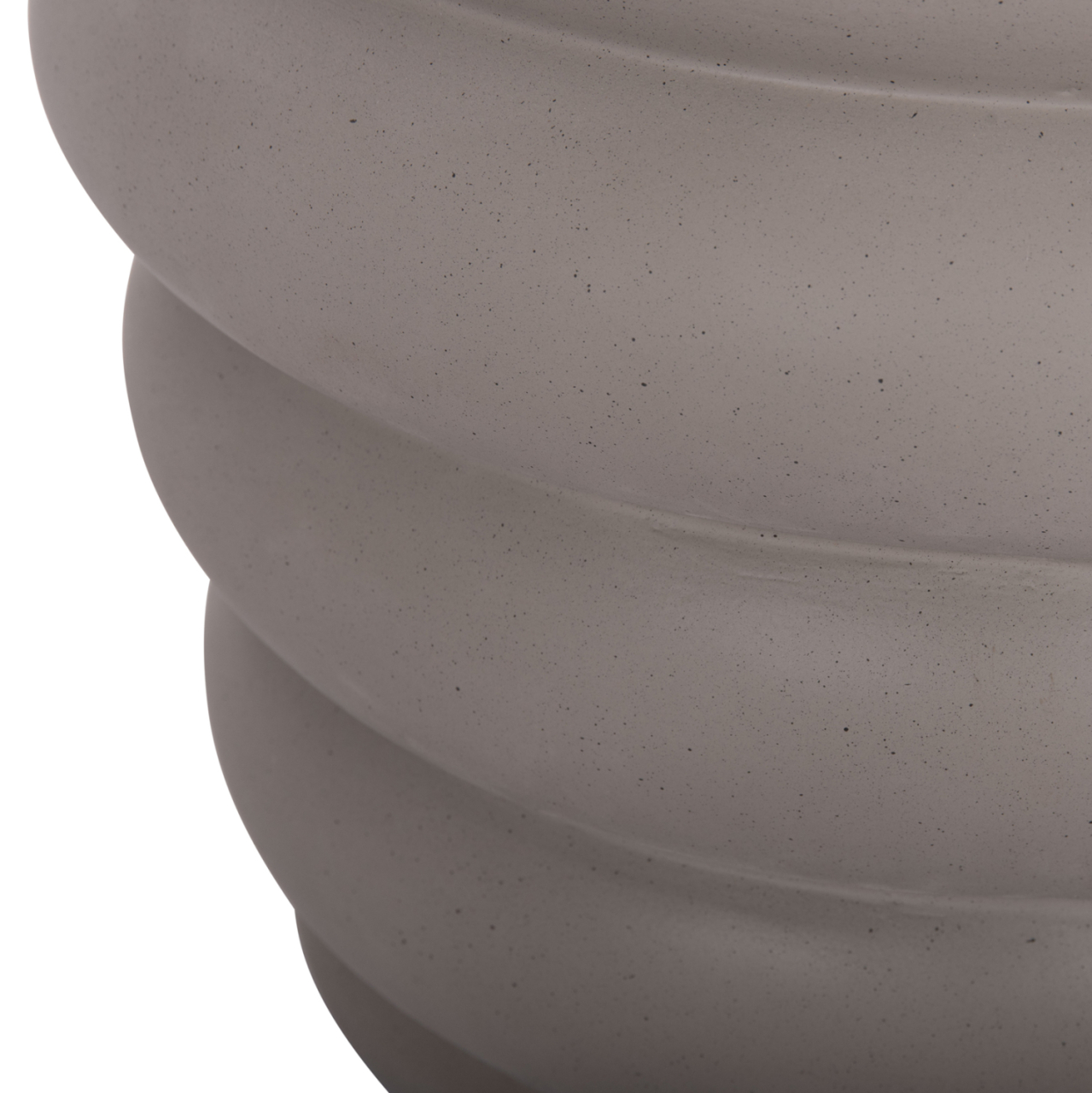 STOOL PUFFAT HM18172.03 FIBER CEMENT IN GREY-TEAK WOOD TOP Φ45x46Hcm. [6]