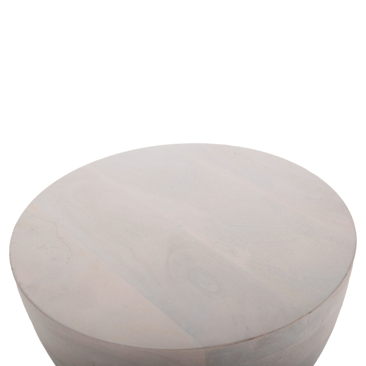 STOOL ROUND COIL HM9703 SOLID MANGO WOOD IN WHITE COLOR Φ35x51Hcm. [6]