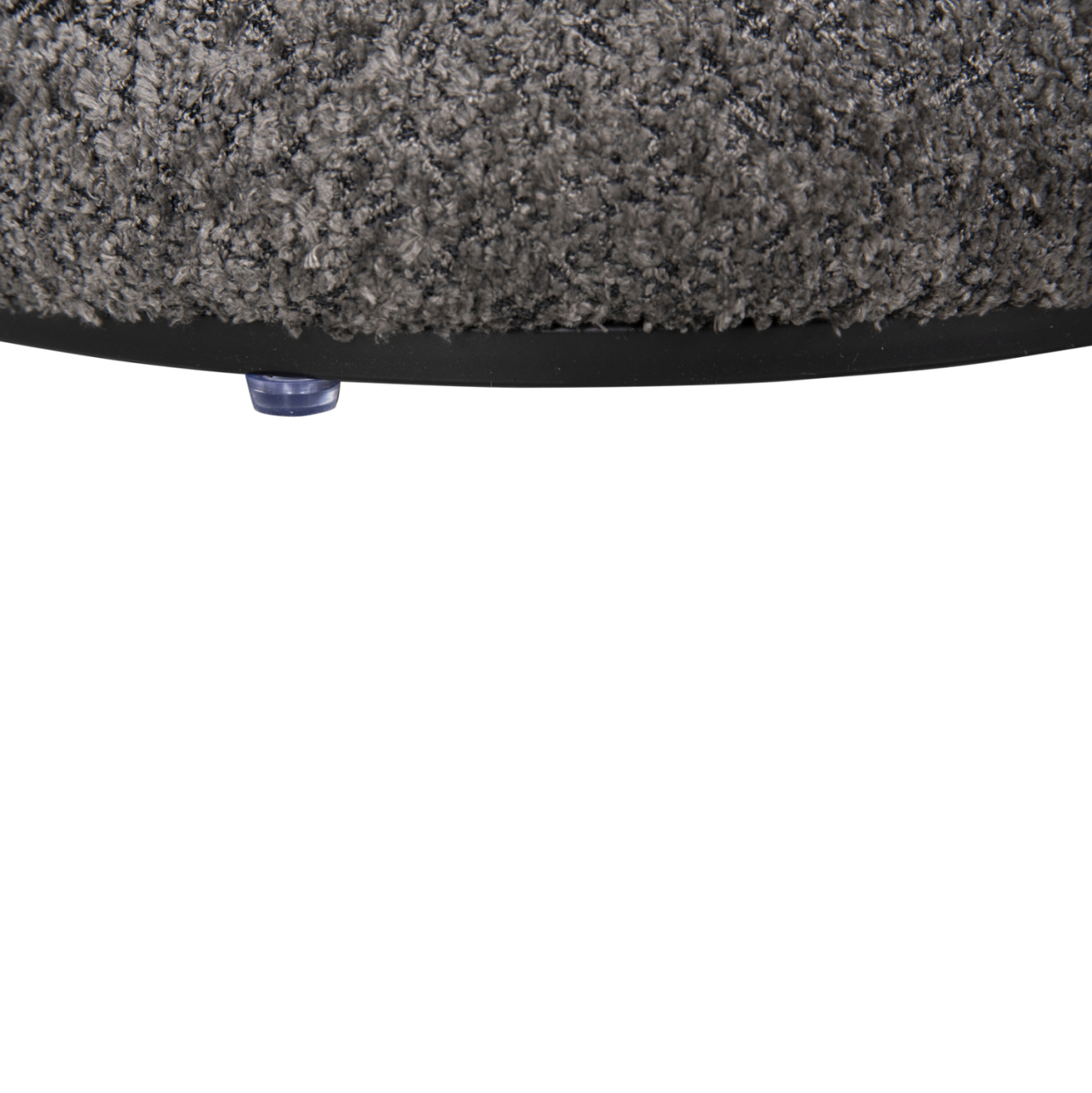 STOOL ROUND LINNER HM9604.01 BOUCLE FABRIC GREY-BLACK DETAIL D38x44 cm. [7]