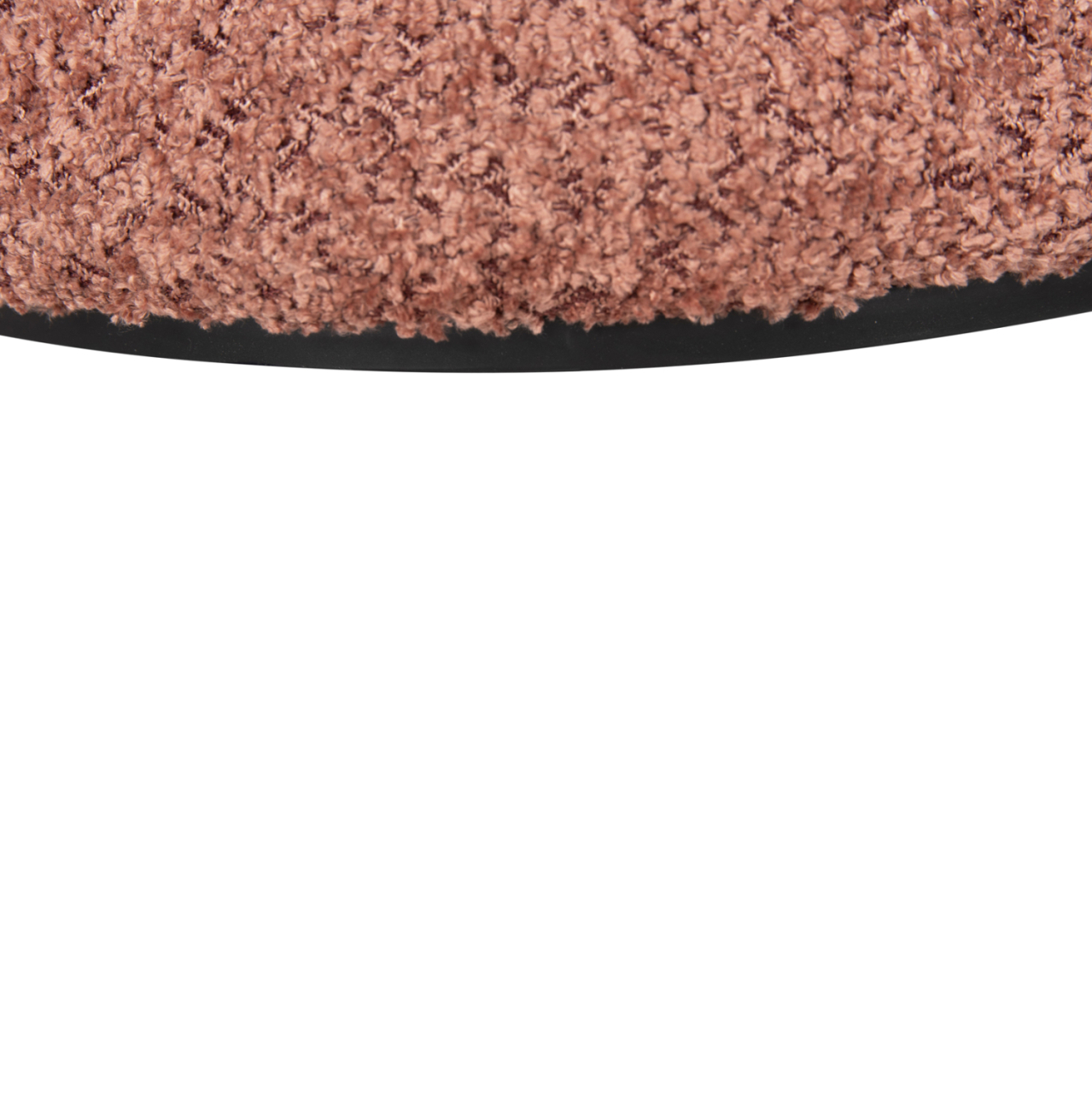 STOOL ROUND LINNER HM9604.02 BOUCLE FABRIC PINK-BLACK DETAIL D38x44 cm. [7]