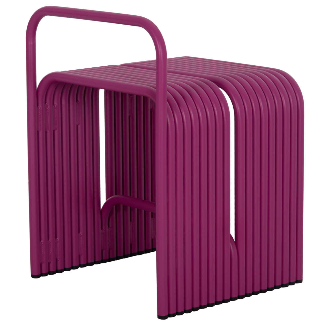 STOOL SERIES INTREPID HM6326.05 ALUMINUM IN PURPLE COLOR 40x38x55Hcm. [5]