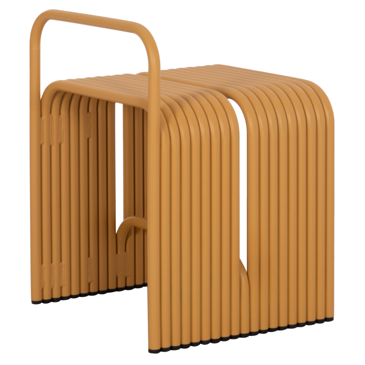 STOOL SERIES INTREPID HM6326.06 ALUMINUM IN MUSTARD YELLOW COLOR 40x38x55Hcm. [5]