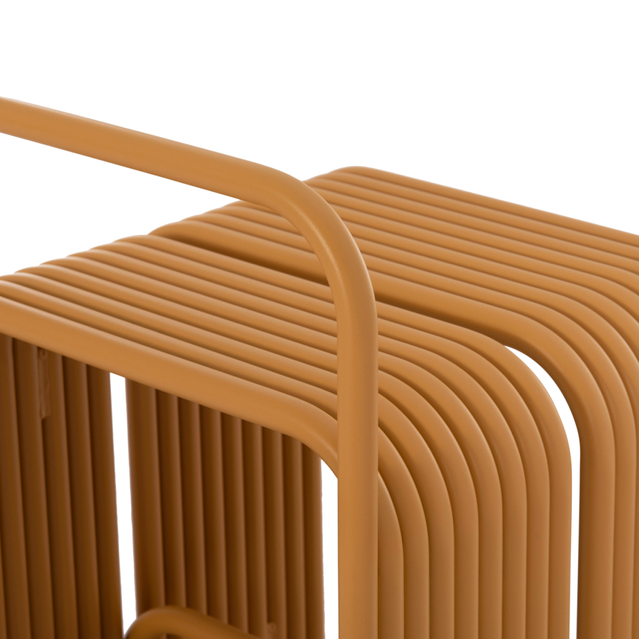 STOOL SERIES INTREPID HM6326.06 ALUMINUM IN MUSTARD YELLOW COLOR 40x38x55Hcm. [10]