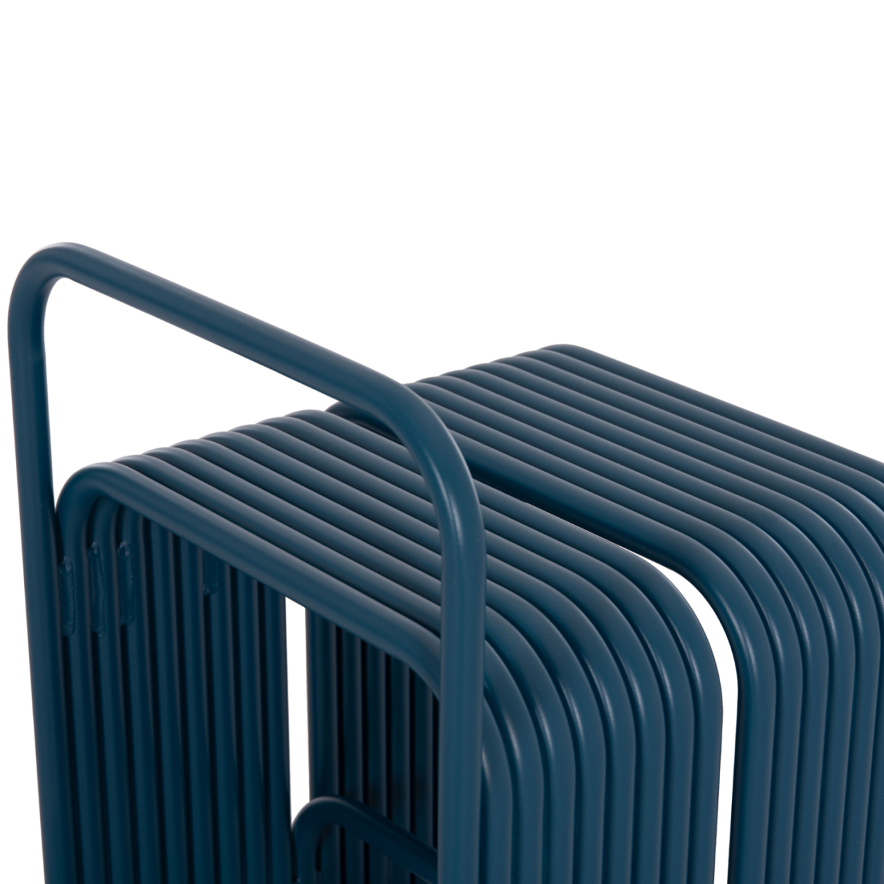 STOOL SERIES INTREPID HM6326.08 ALUMINUM IN BLUE COLOR 40x38x55Hcm. [10]