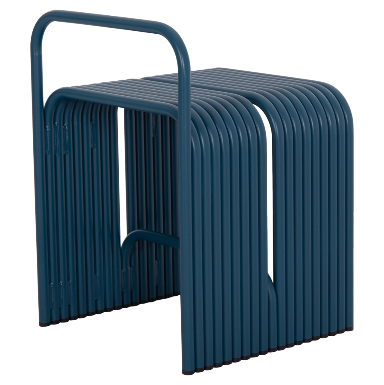 STOOL SERIES INTREPID HM6326.08 ALUMINUM IN BLUE COLOR 40x38x55Hcm. [5]