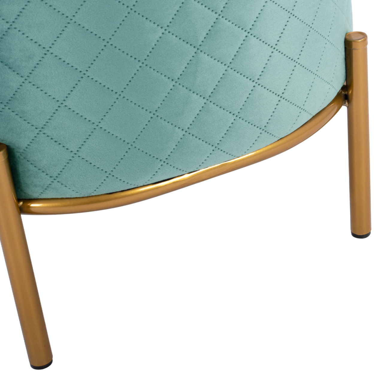 Stool Sinta HM8638.07 peanut shade with gold base 42x42x38cm [7]