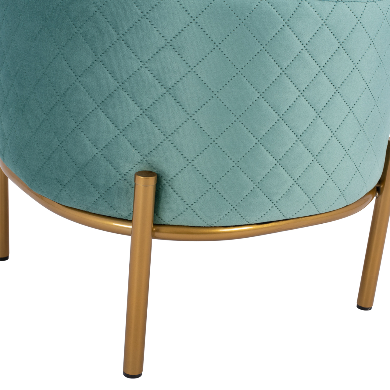 Stool Sinta HM8638.07 peanut shade with gold base 42x42x38cm [5]