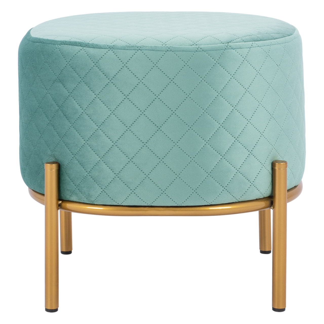 Stool Sinta HM8638.07 peanut shade with gold base 42x42x38cm [3]