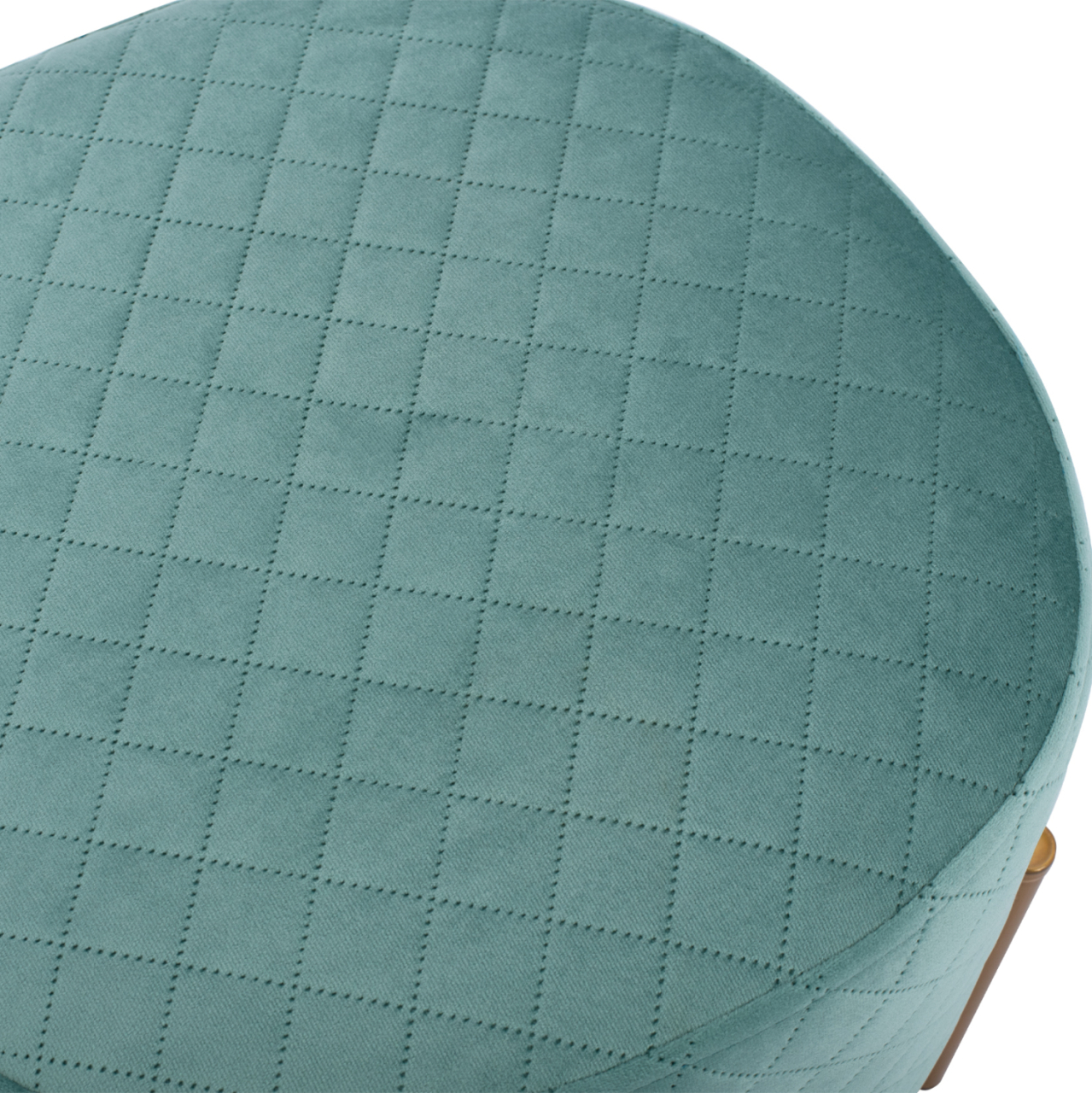 Stool Sinta HM8638.07 peanut shade with gold base 42x42x38cm [4]