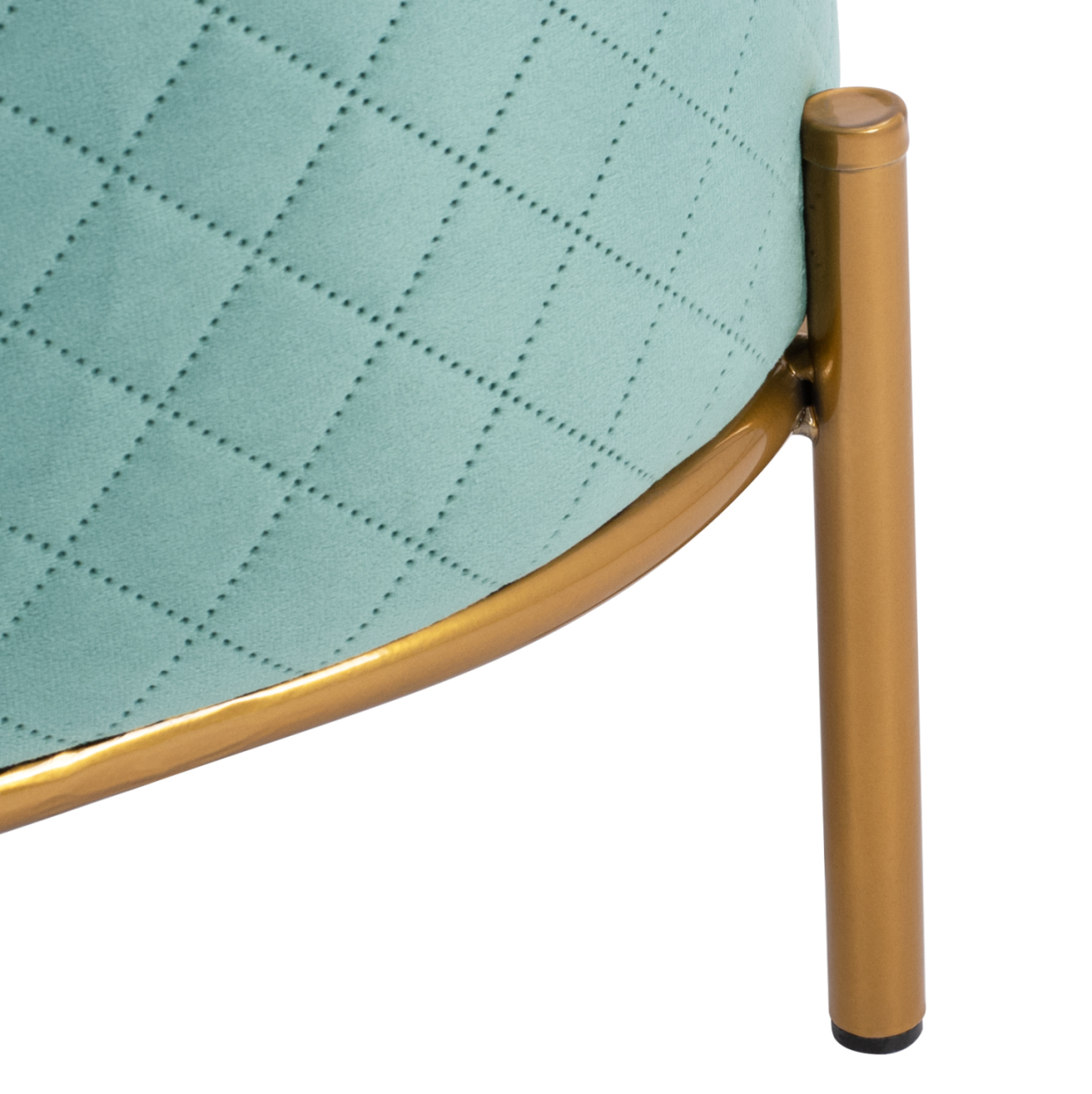 Stool Sinta HM8638.07 peanut shade with gold base 42x42x38cm [9]