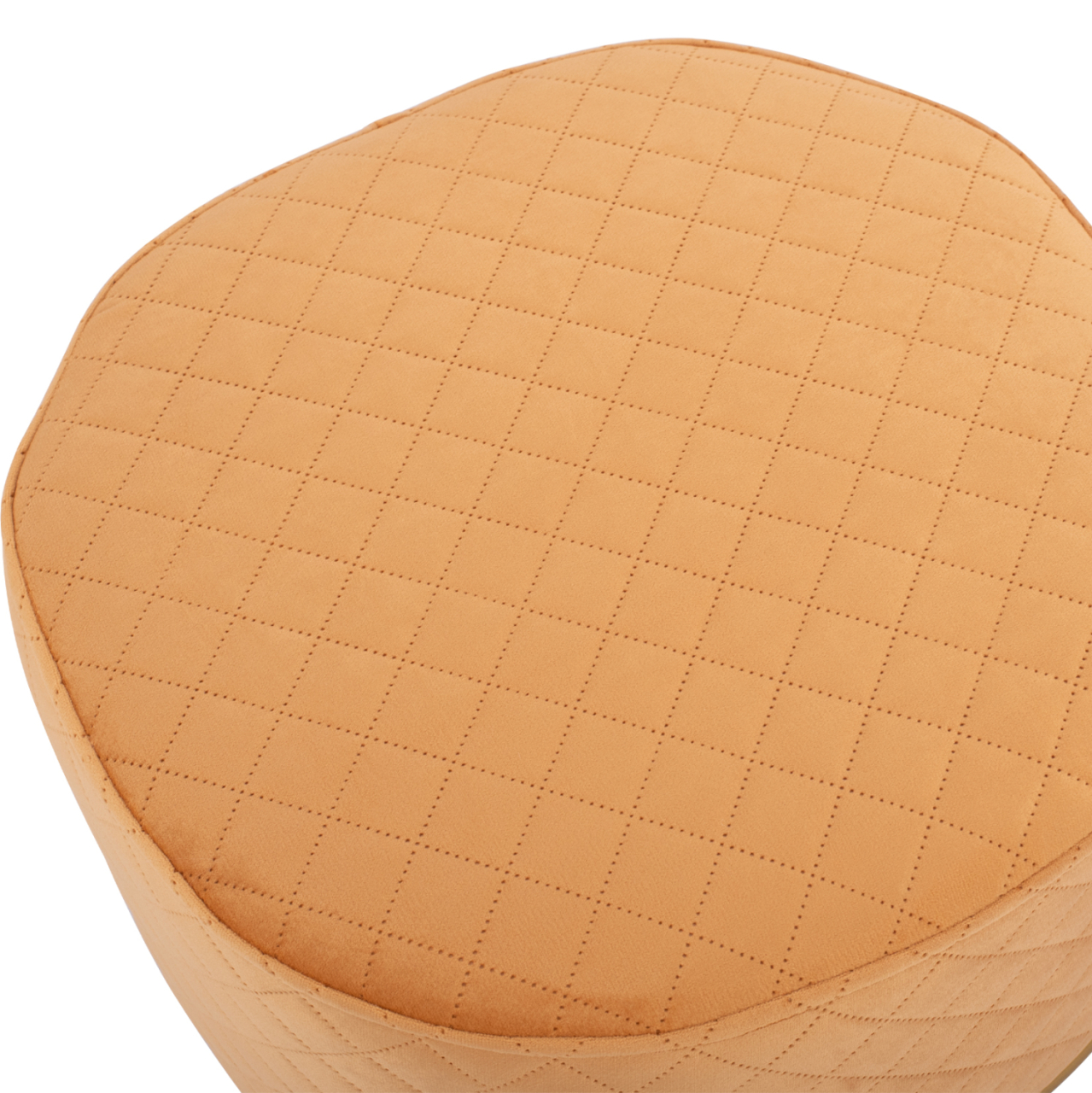 Stool Sinta HM8638.09 Gold velvet with gold base 42x42x38cm [4]