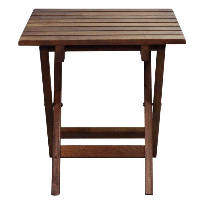 Stool-Table auxiliary Walnut 402 Koli 40x40 Foldable HM288.02 40x40x45 cm [2]