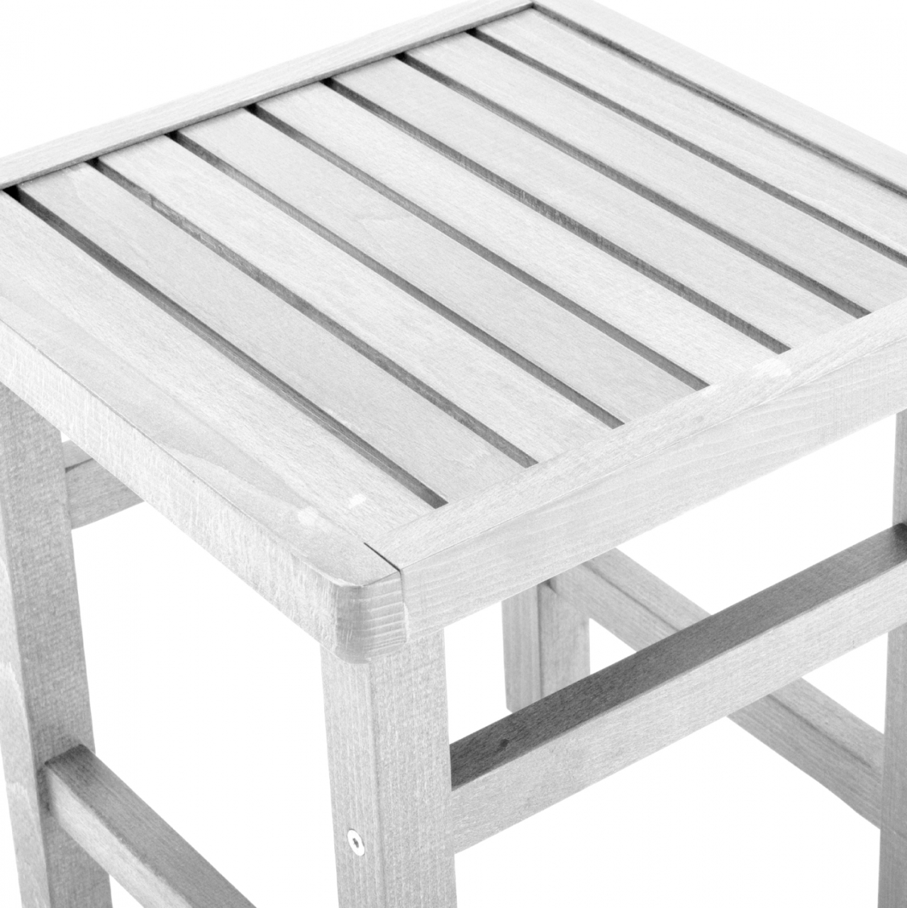 Stool-Table auxiliary White Soaking Koli 40X40X45cm HM289.01 [4]