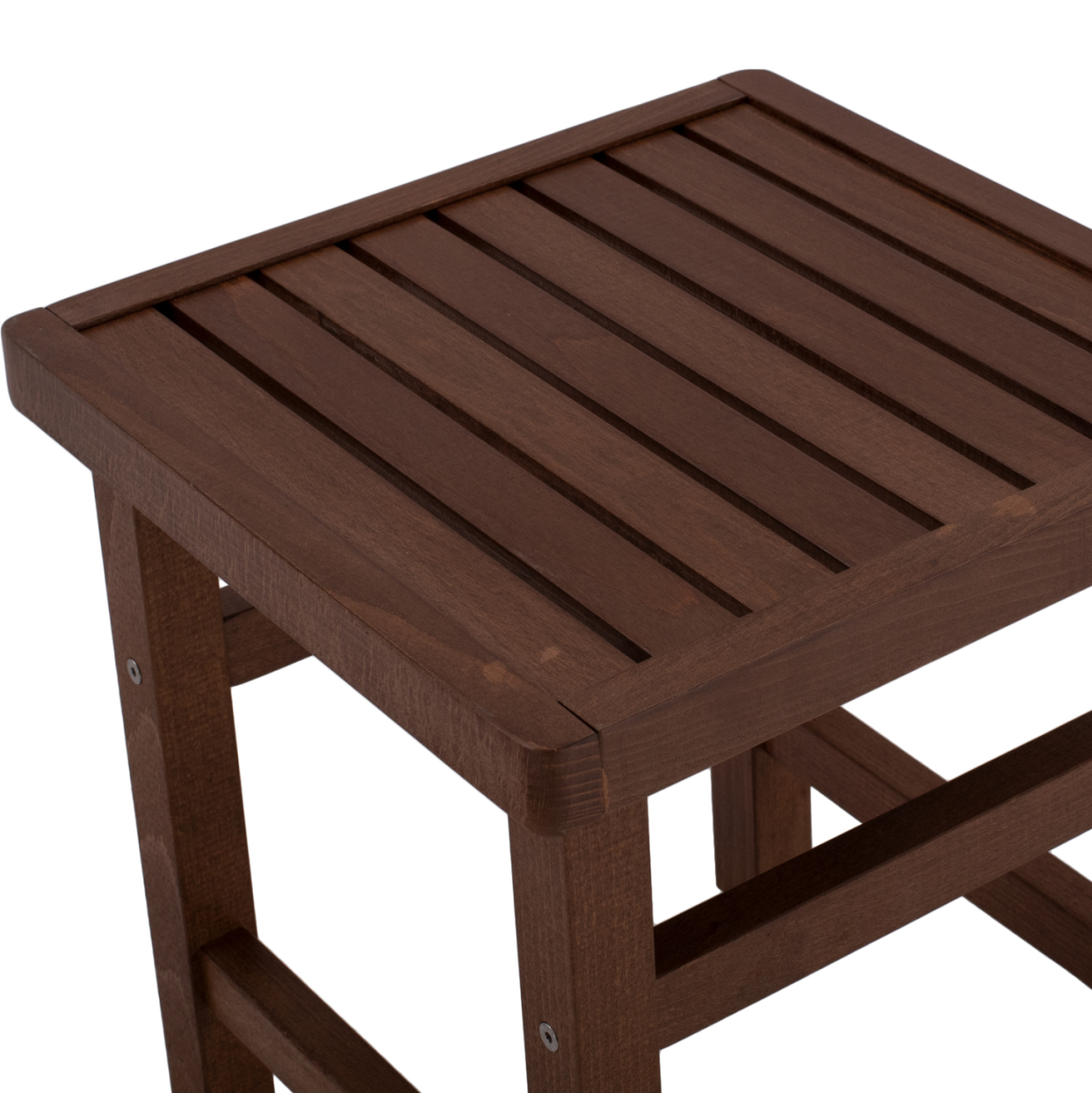 Stool-Table Walnut Soaking Koli 40x40 40Χ40X45cm HM289.02 [4]