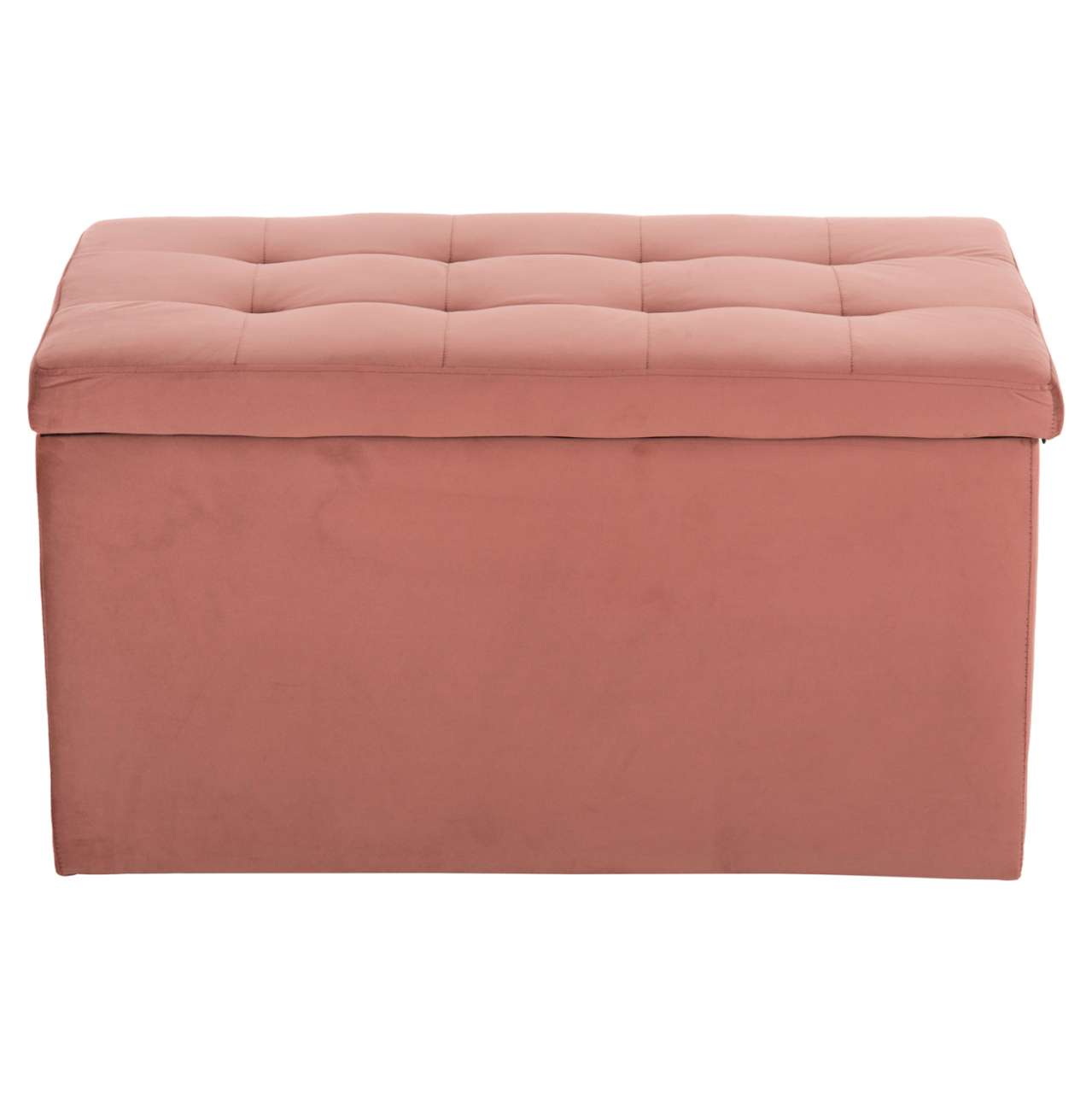 STOOL/TRUNK WITH STORAGE SPACE PUNK HM279.12 DUSTY PINK VELVET 90x50x52Hcm. [6]