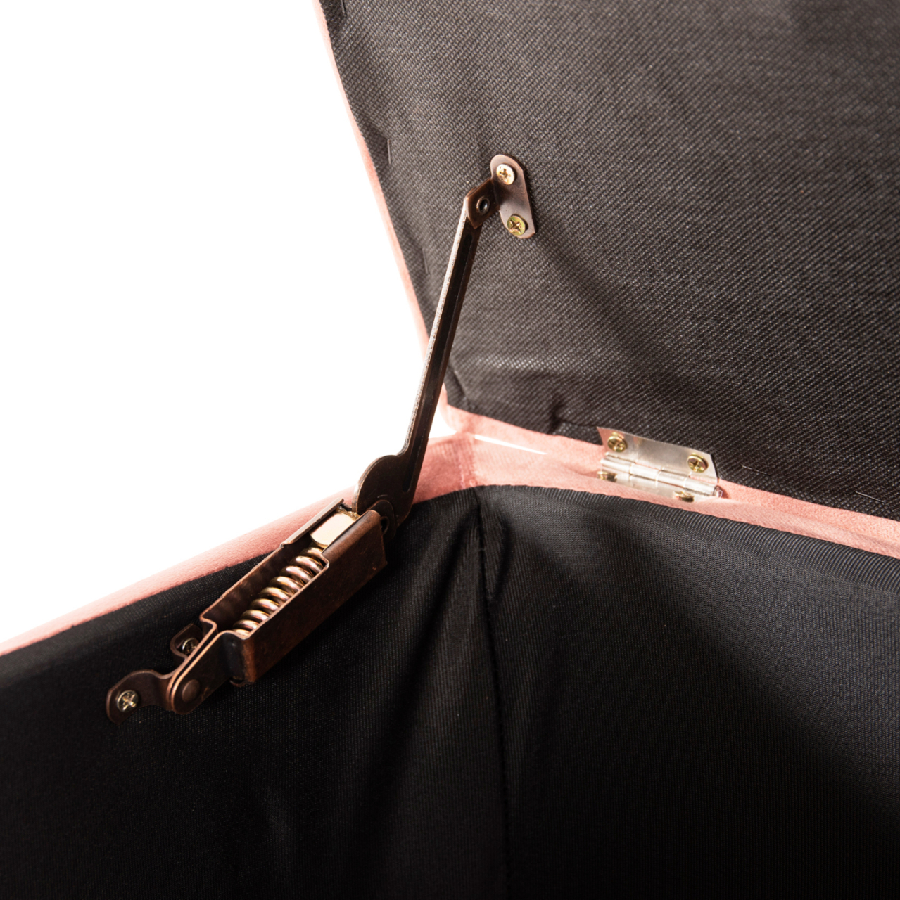 STOOL/TRUNK WITH STORAGE SPACE PUNK HM279.12 DUSTY PINK VELVET 90x50x52Hcm. [9]