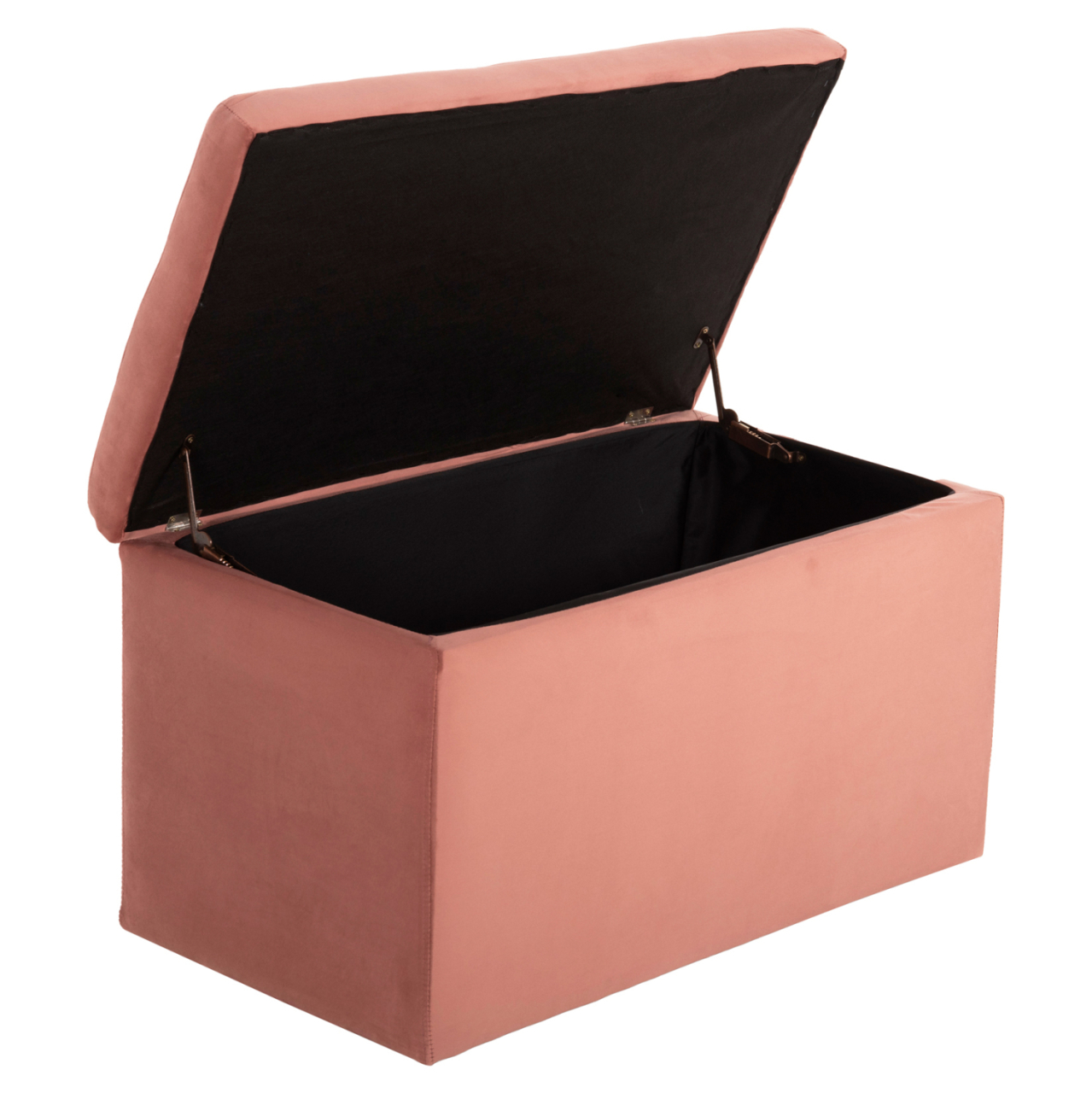 STOOL/TRUNK WITH STORAGE SPACE PUNK HM279.12 DUSTY PINK VELVET 90x50x52Hcm. [3]
