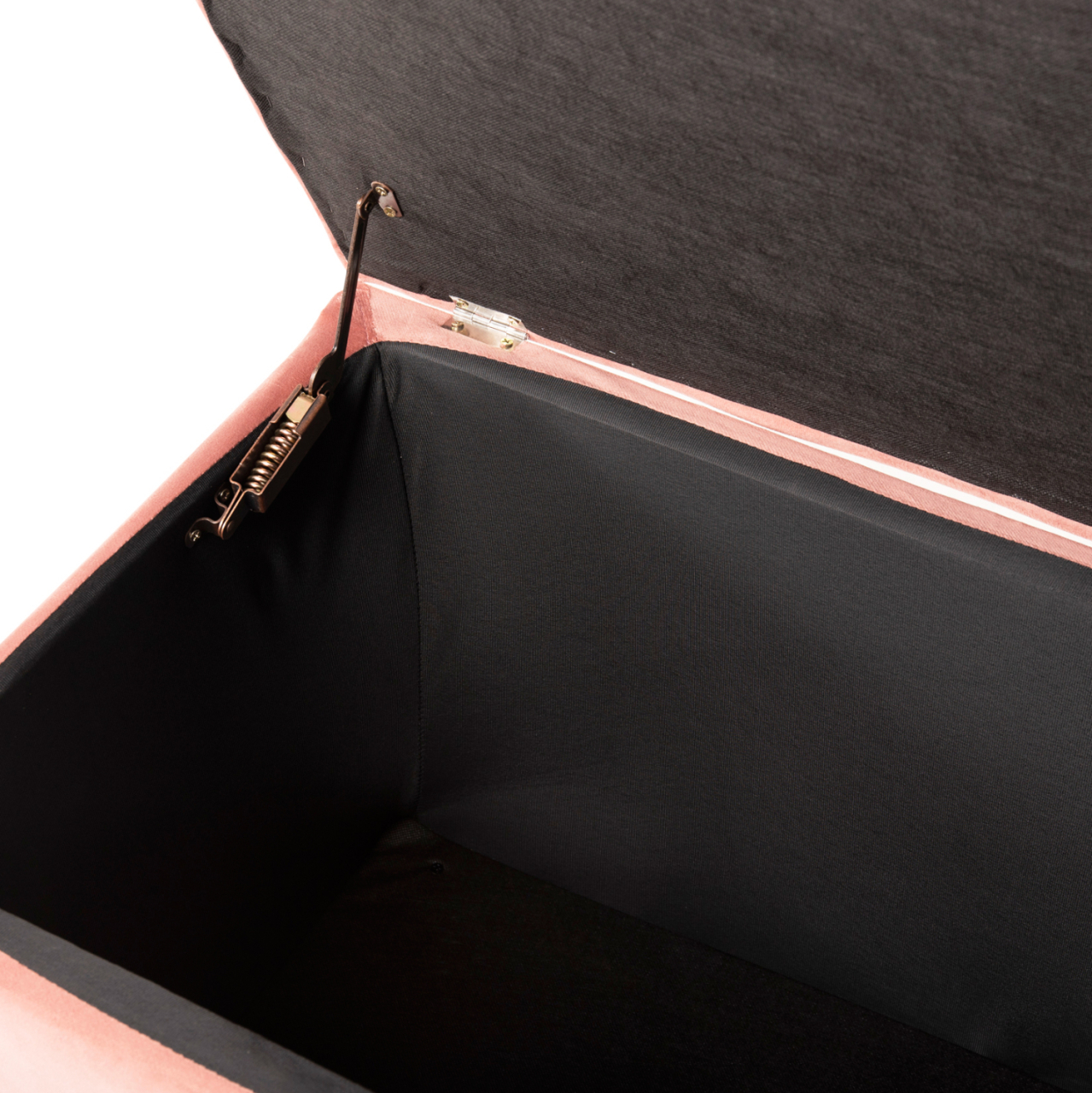 STOOL/TRUNK WITH STORAGE SPACE PUNK HM279.12 DUSTY PINK VELVET 90x50x52Hcm. [7]