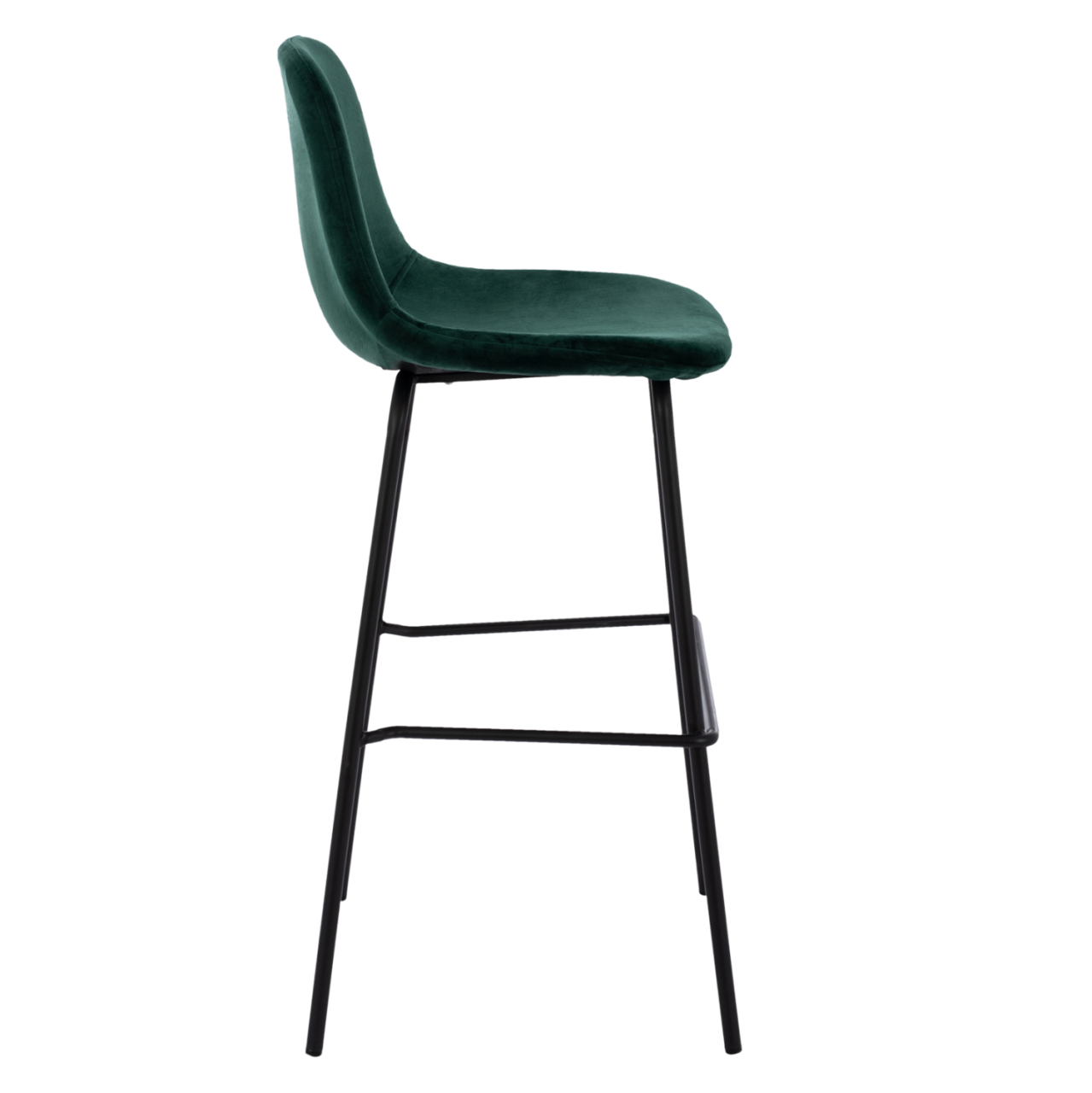 Stool VINCENT HM8579.13 VELVET GREEN AND METAL FRAME 56,5x47x106 cm. [4]