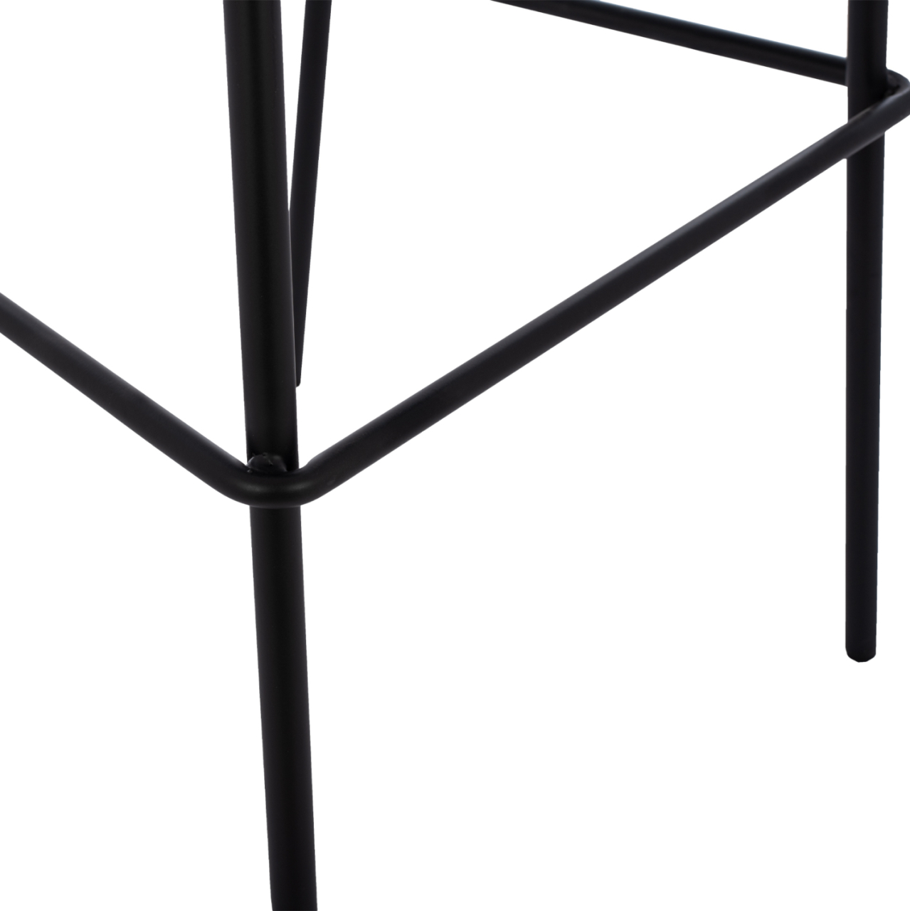 STOOL VINCENT HM8579.14, VELVET BLACK, METAL FRAME 56,5x47x106 cm. [9]