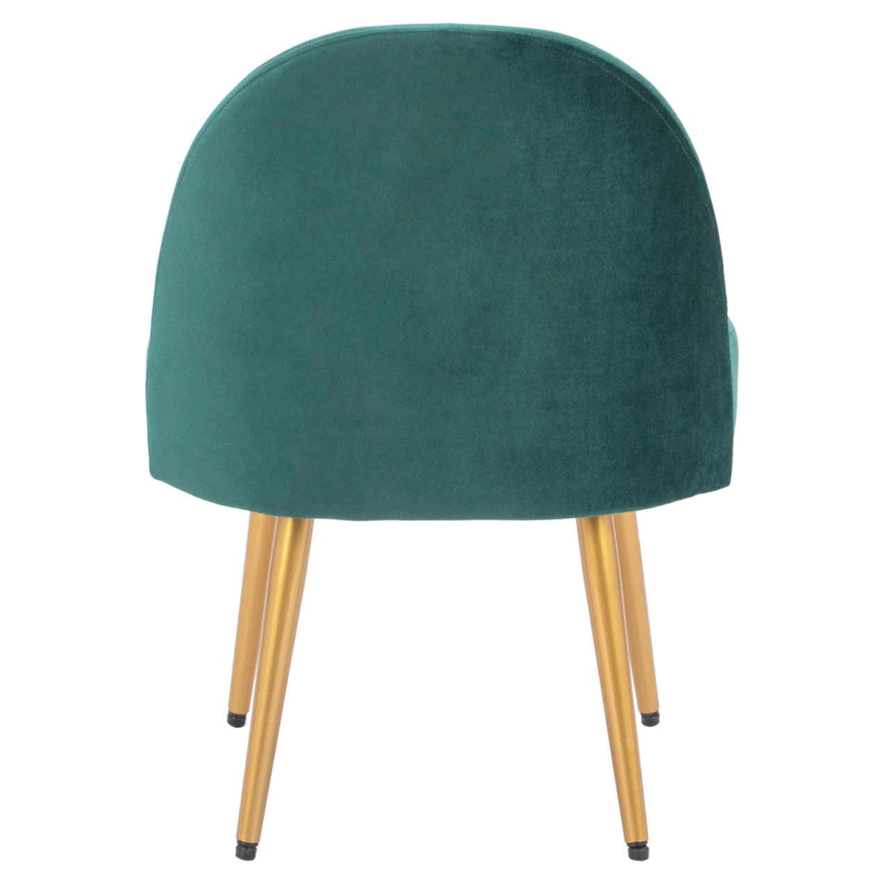 Stool with back Yasmine from cypress green velvet and gold legs HM8395.13 47x43x65cm [6]