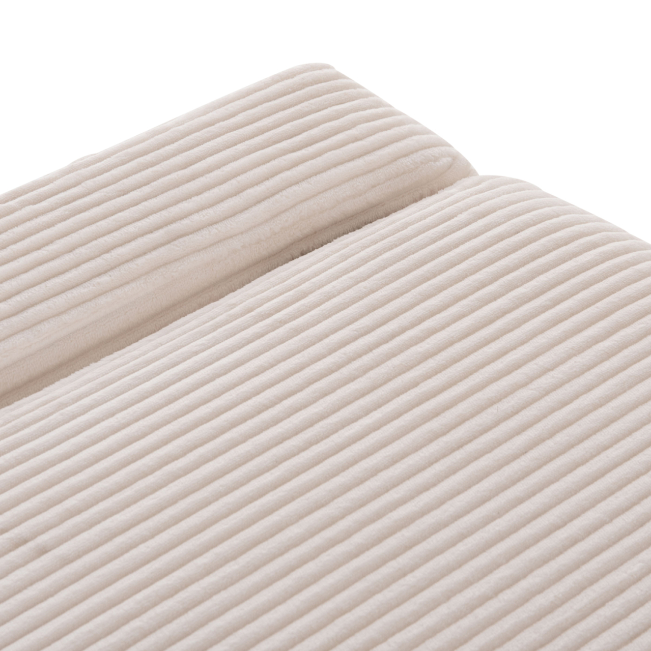 STOOL WITH FOLDING BUNK BED and MATTRESS INGE HM3343.42 BEIGE CORDUROY FABRIC 118x74x42Hcm. [8]