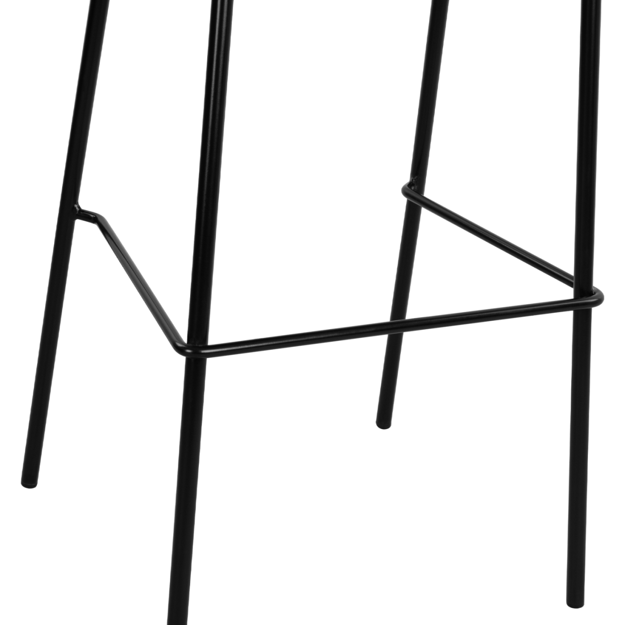 Stool with metallic frame and fabric in grey color 47x50x106cm HM8579.10 [8]