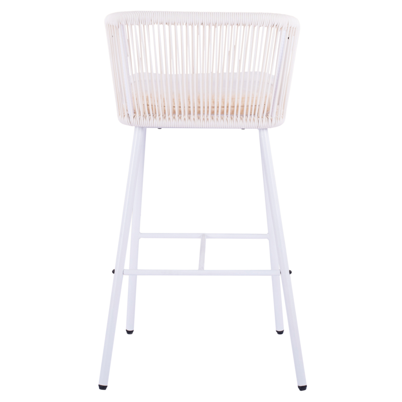 Stool with metallic frame and rope white HM5714.03 46x54x101 cm [6]