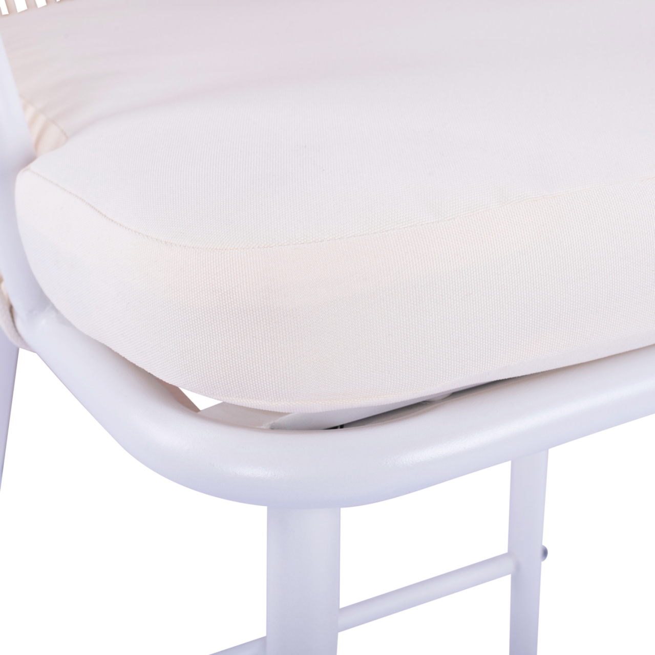 Stool with metallic frame and rope white HM5714.03 46x54x101 cm [8]