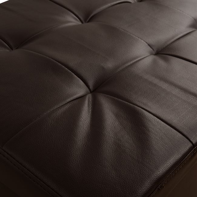 Stool with PU Brown Punk HM279.03 90x50x52cm [4]
