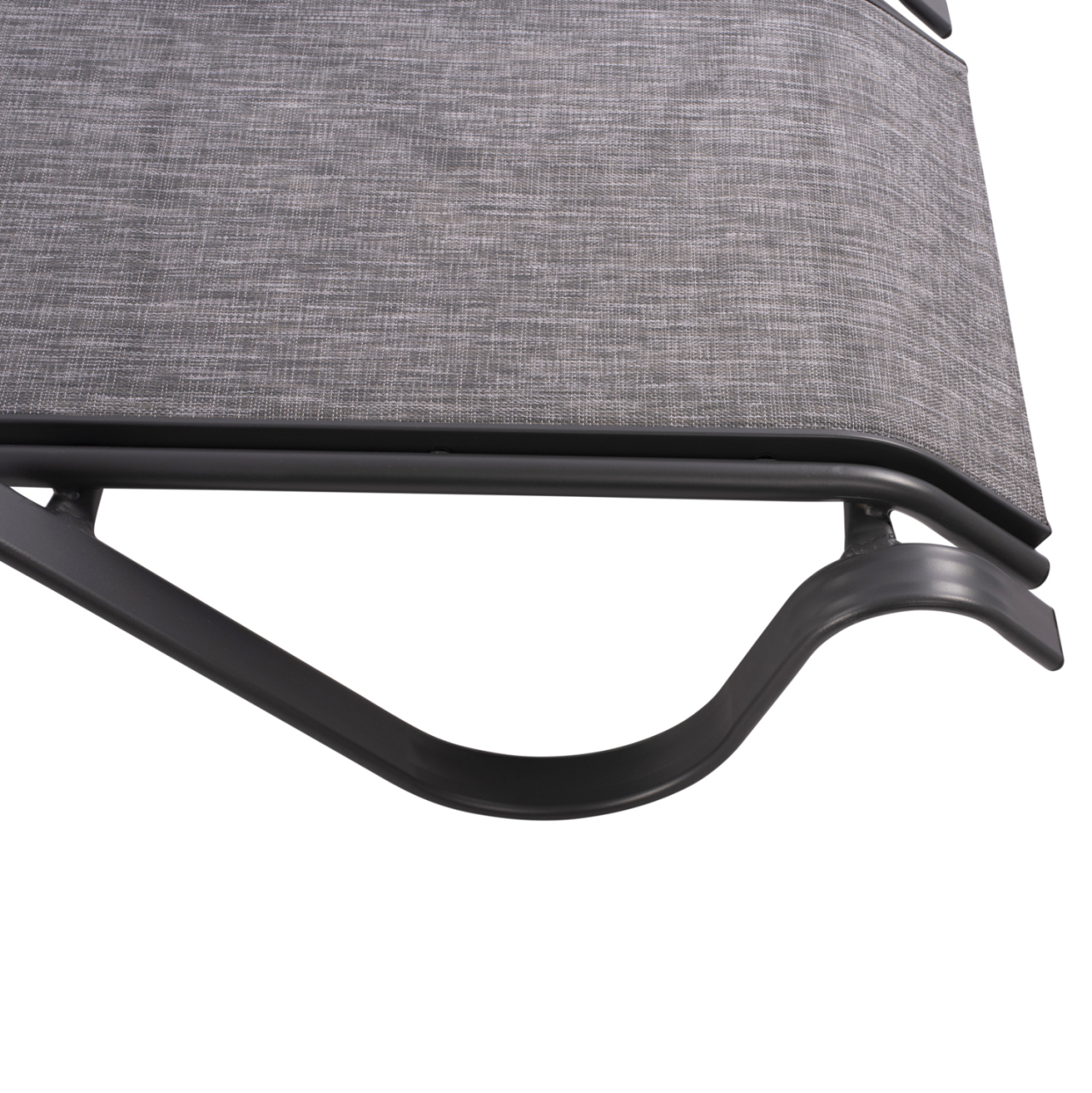 Sunbed Aluminum Grey with textline grey HM5133.01 194x54-66x30 cm. [9]