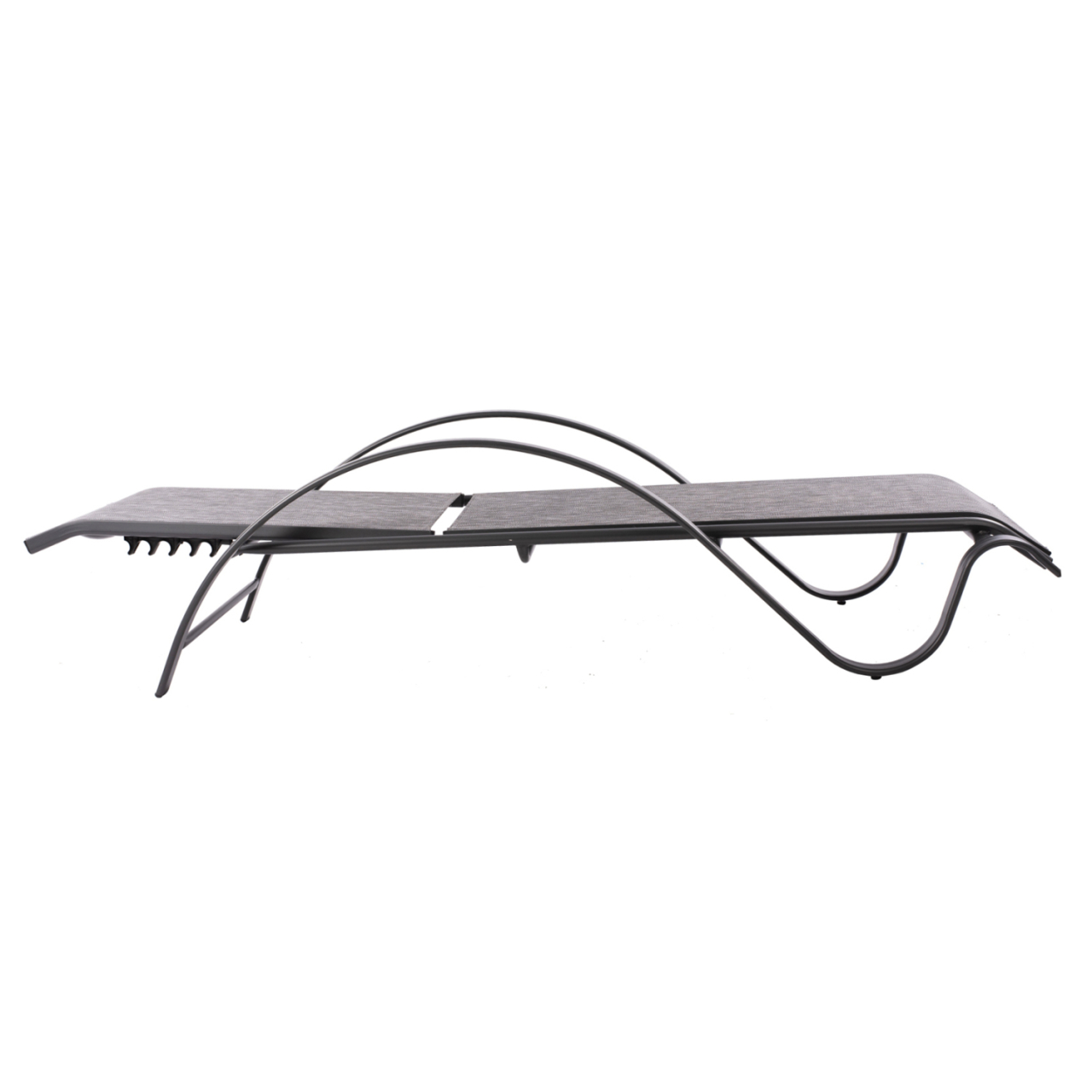 Sunbed Aluminum Grey with textline grey HM5133.01 194x54-66x30 cm. [3]