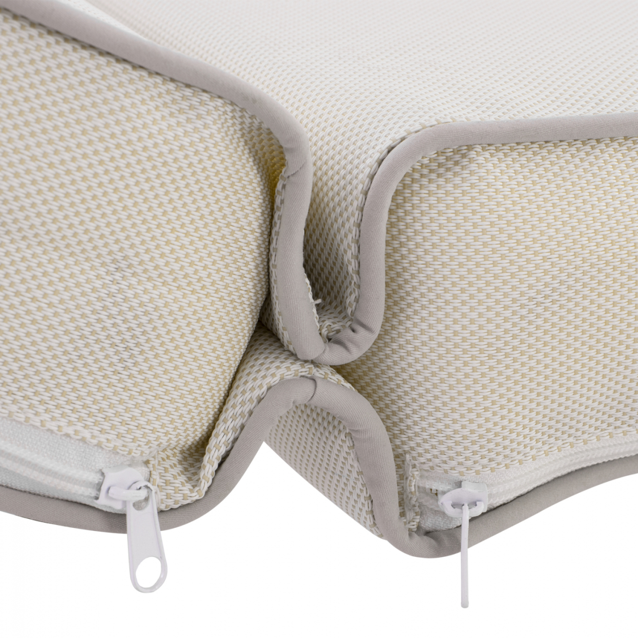 Sunbed Cushion Textline Sifnos Beige HM11237.60T 198(119+1+78)x70x10cm [4]