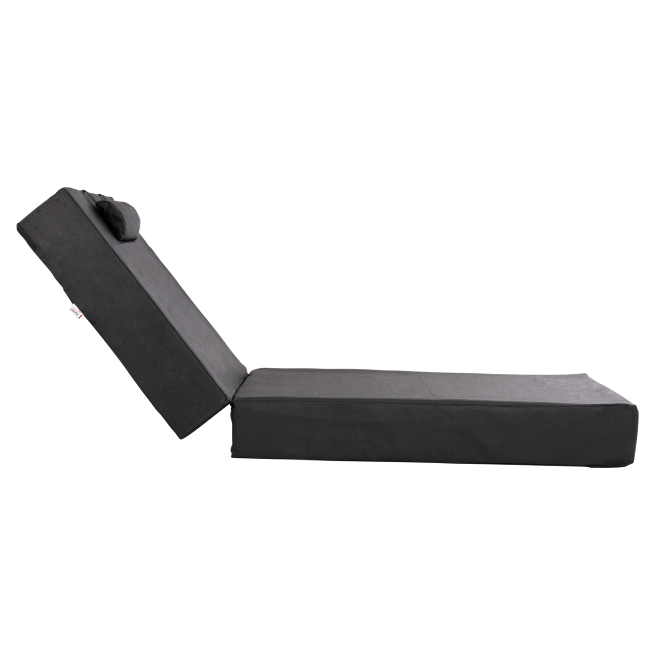 SUNBED CUSHION TEXTLINE SIFNOS BLACK HM11761.01 200(120+80)x70x20Hcm. [4]