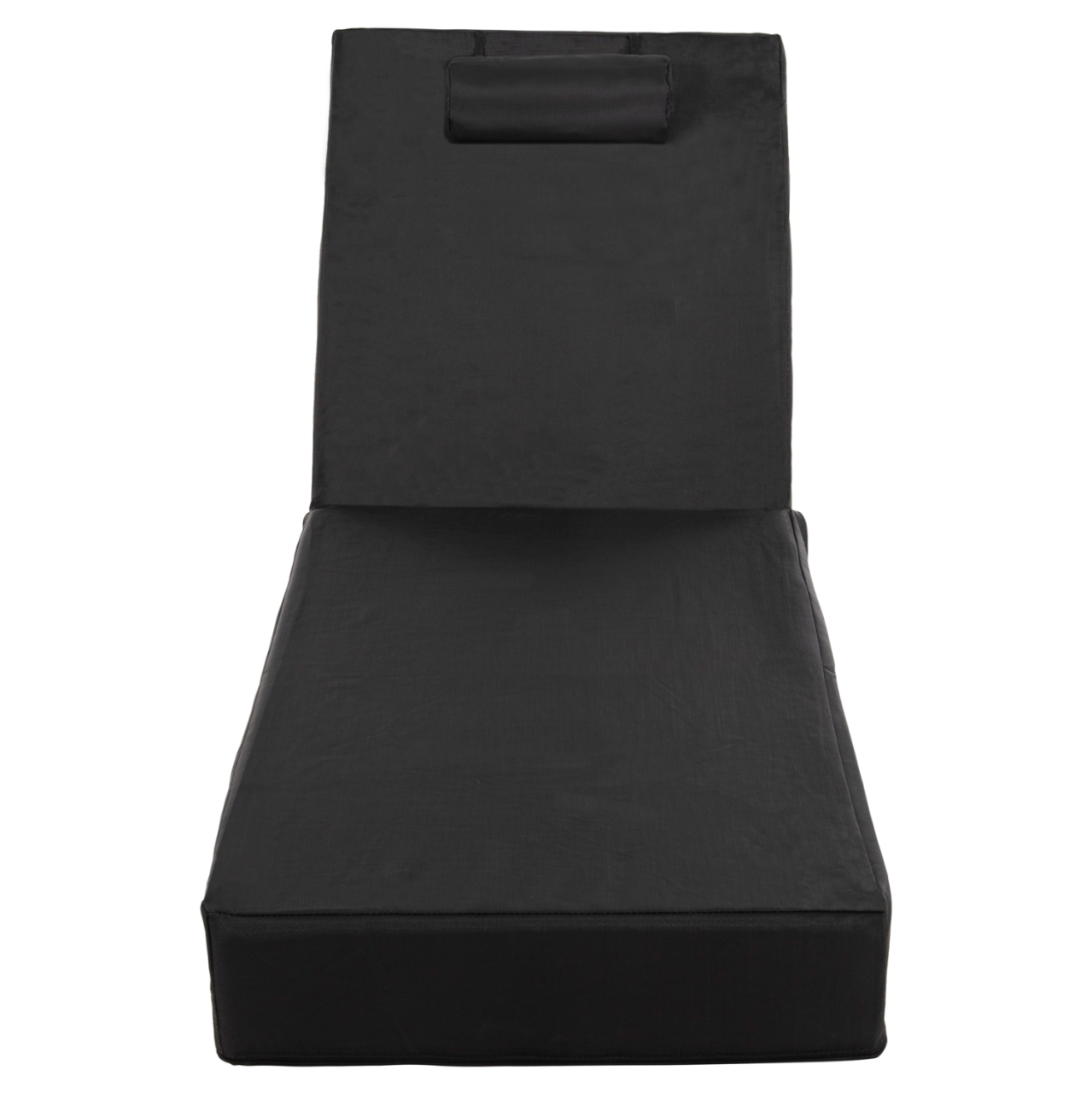 SUNBED CUSHION TEXTLINE SIFNOS BLACK HM11761.01 200(120+80)x70x20Hcm. [3]