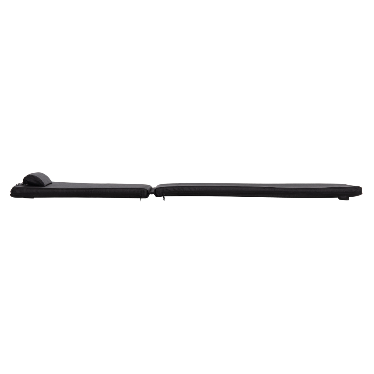 SUNBED CUSHION WITH HEADREST SIFNOS HM11234.15T - TEXTILENE 600g/m2 2x1 - BLACK [5]