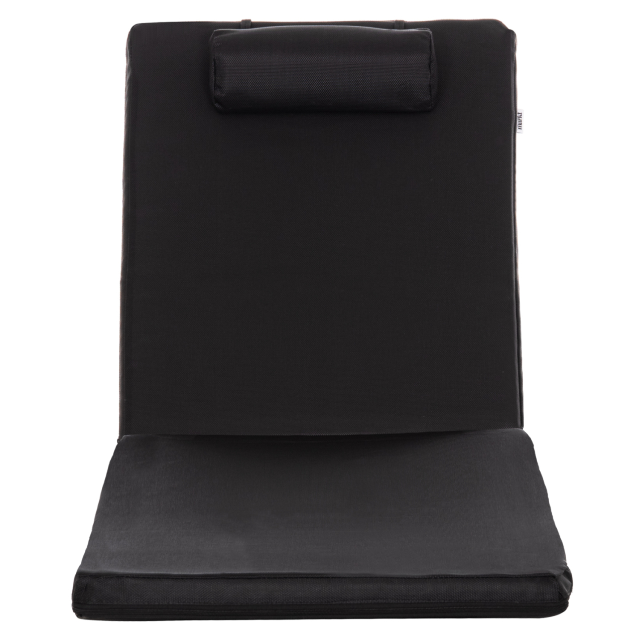 SUNBED CUSHION WITH HEADREST SIFNOS HM11234.15T - TEXTILENE 600g/m2 2x1 - BLACK [3]