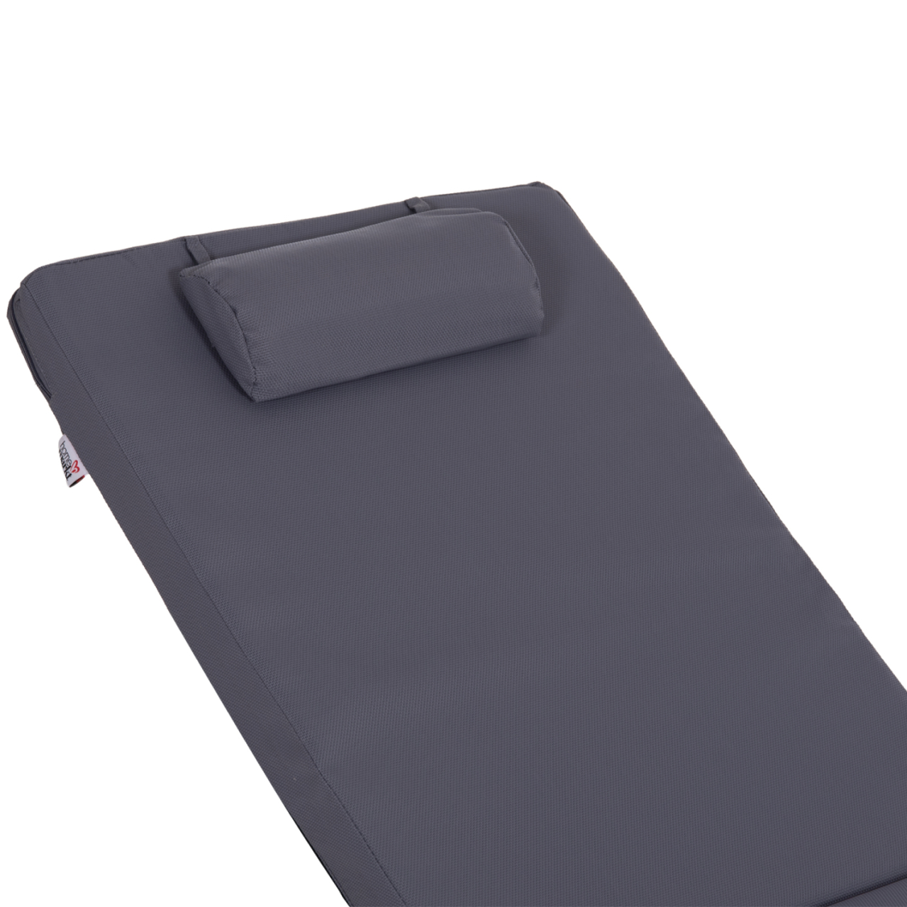SUNBED CUSHION WITH HEADREST SIFNOS HM11234.31T - TEXTILENE 600g/m2 2x1 - GREY [7]