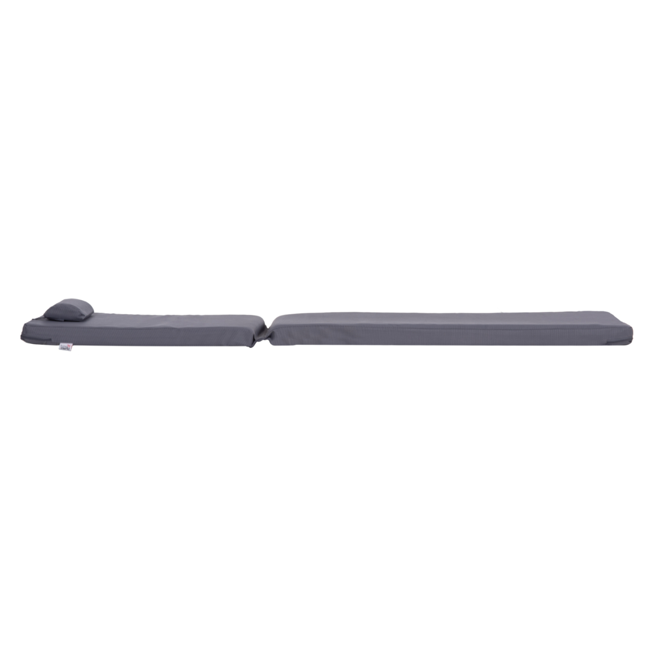 SUNBED CUSHION WITH HEADREST SIFNOS HM11234.31T - TEXTILENE 600g/m2 2x1 - GREY [4]