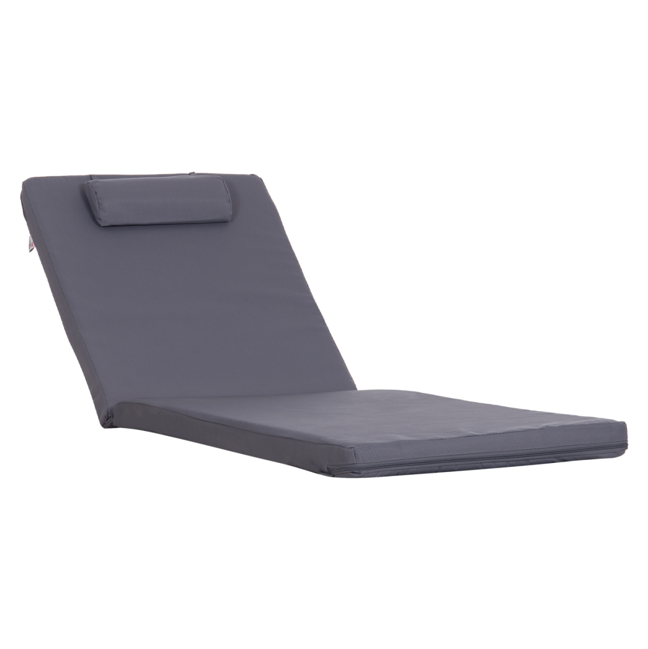 SUNBED CUSHION WITH HEADREST SIFNOS HM11234.31T - TEXTILENE 600g/m2 2x1 - GREY [6]
