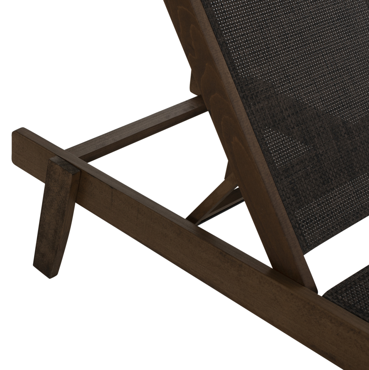 SUNBED PROFESSIONAL CRETA BEECH WOOD IN WALNUT COLOR and BROWN TEXTILENE 200x61-66x31-91Hcm.HM10356.04 [8]