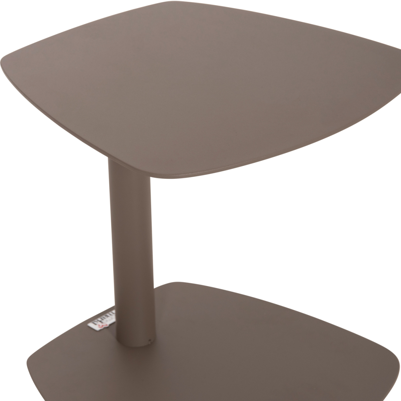 SUNBED SIDE TABLE CARET HM6563.03 ALUMINUM IN LIGHT GREY (TAUPE) 40x39x42Hcm. [8]