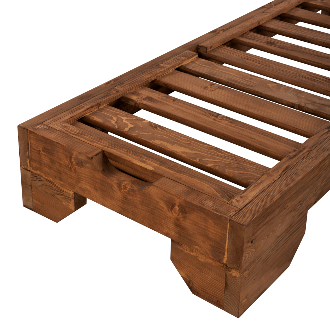 Sunbed Wooden Heavy-duty Macadonia HM5646.01 Walnut 204X77,5X29cm [9]