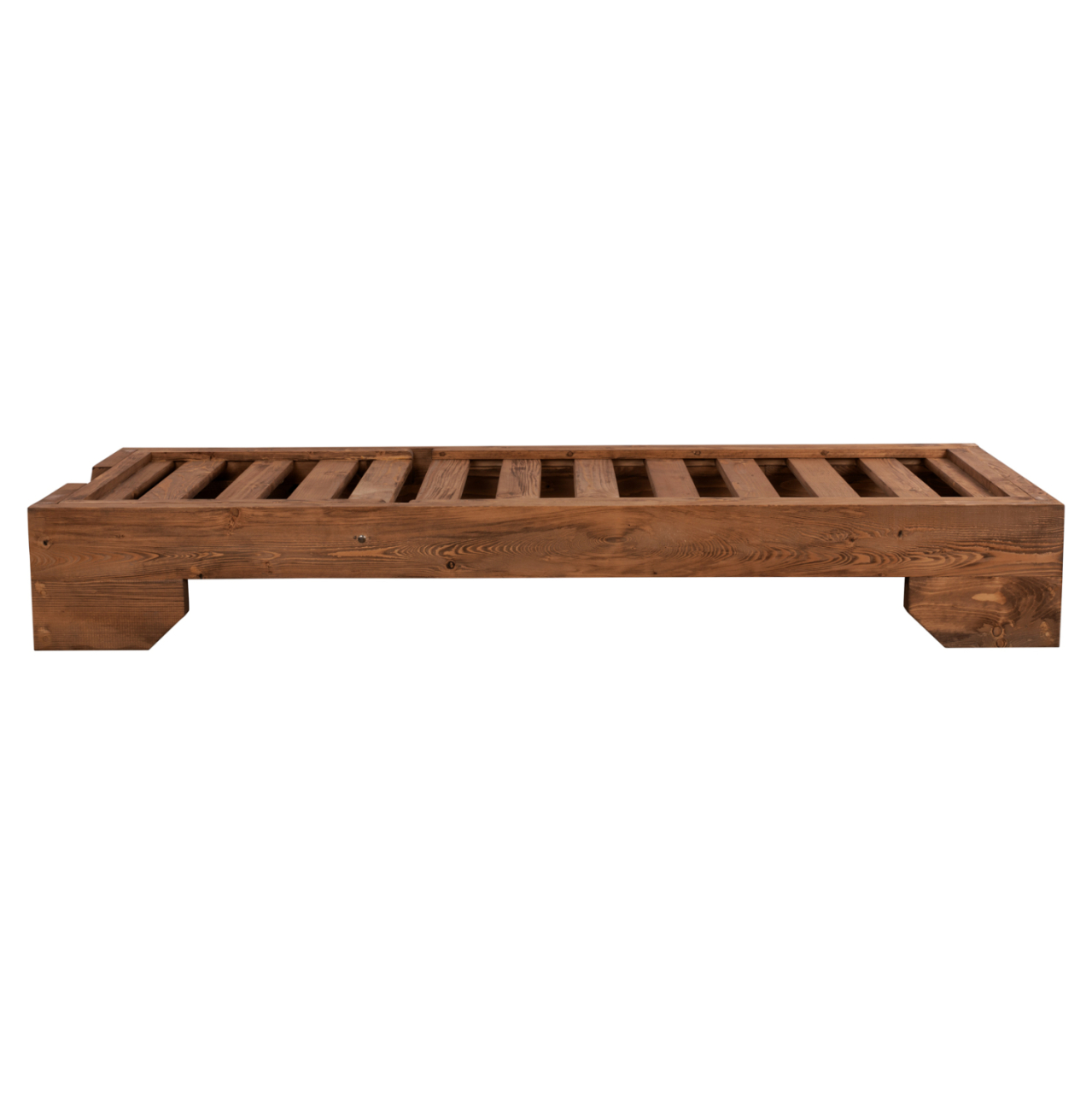 Sunbed Wooden Heavy-duty Macadonia HM5646.01 Walnut 204X77,5X29cm [3]