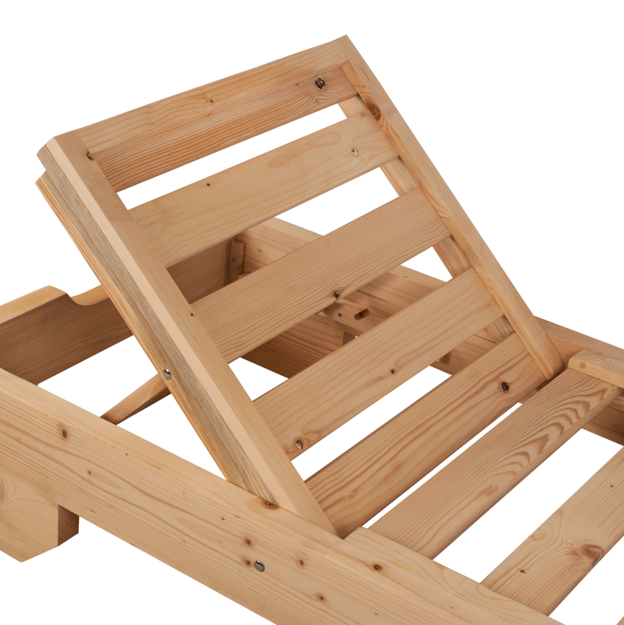 Sunbed Wooden Heavy Duty Macedonia HM5646.03 Natural Impregnation 204x77.5x29cm [6]
