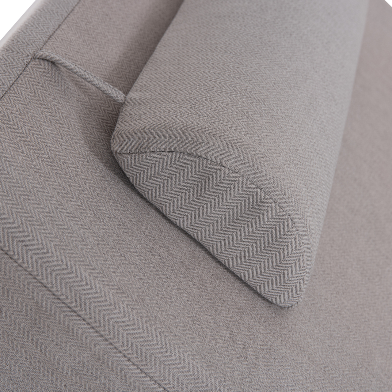 SUNLOUNGER CUSHION KIHEI HM21124 OLEFIN IN HERRINGBONE WITH FOAM FILLING 195x70x21Hcm. [10]