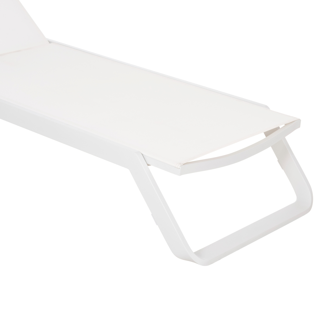 SUNLOUNGER MARIMAR HM6562.02 ALUMINUM FRAME and TEXTILENE IN WHITE 220x67.5x31.5Hcm [8]