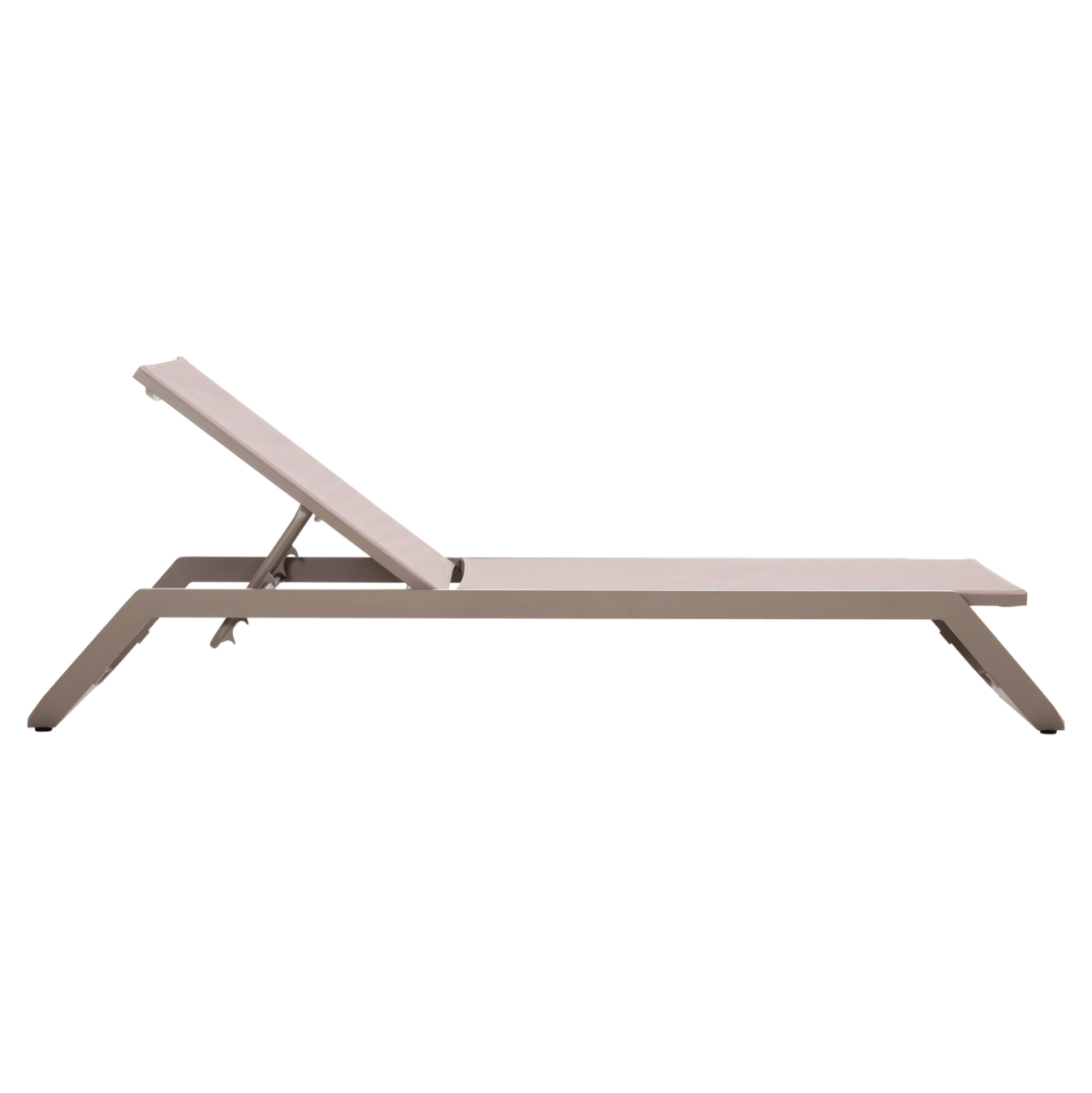 SUNLOUNGER MARIMAR HM6562.03 ALUMINUM FRAME IN TAUPE and TEXTILENE IN BEIGE 220x67.5x31.5Hcm [4]