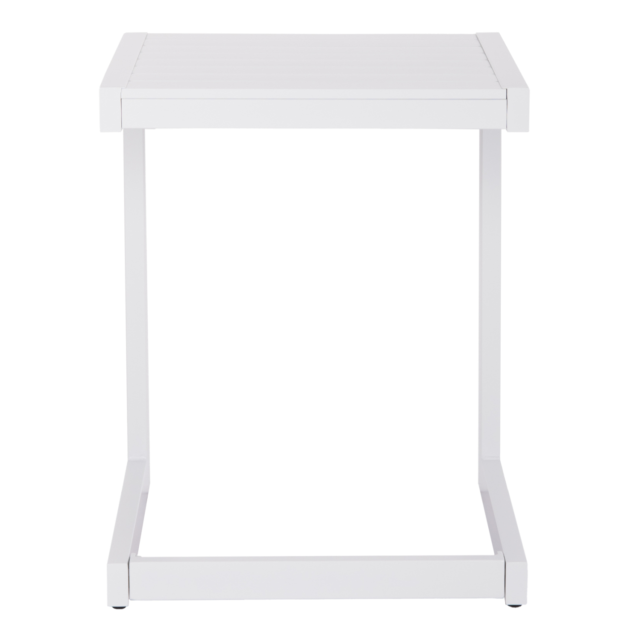 SUNLOUNGER SIDE TABLE BELLING HM6274.01 ALUMINUM IN WHITE 42x43x53Hcm. [6]