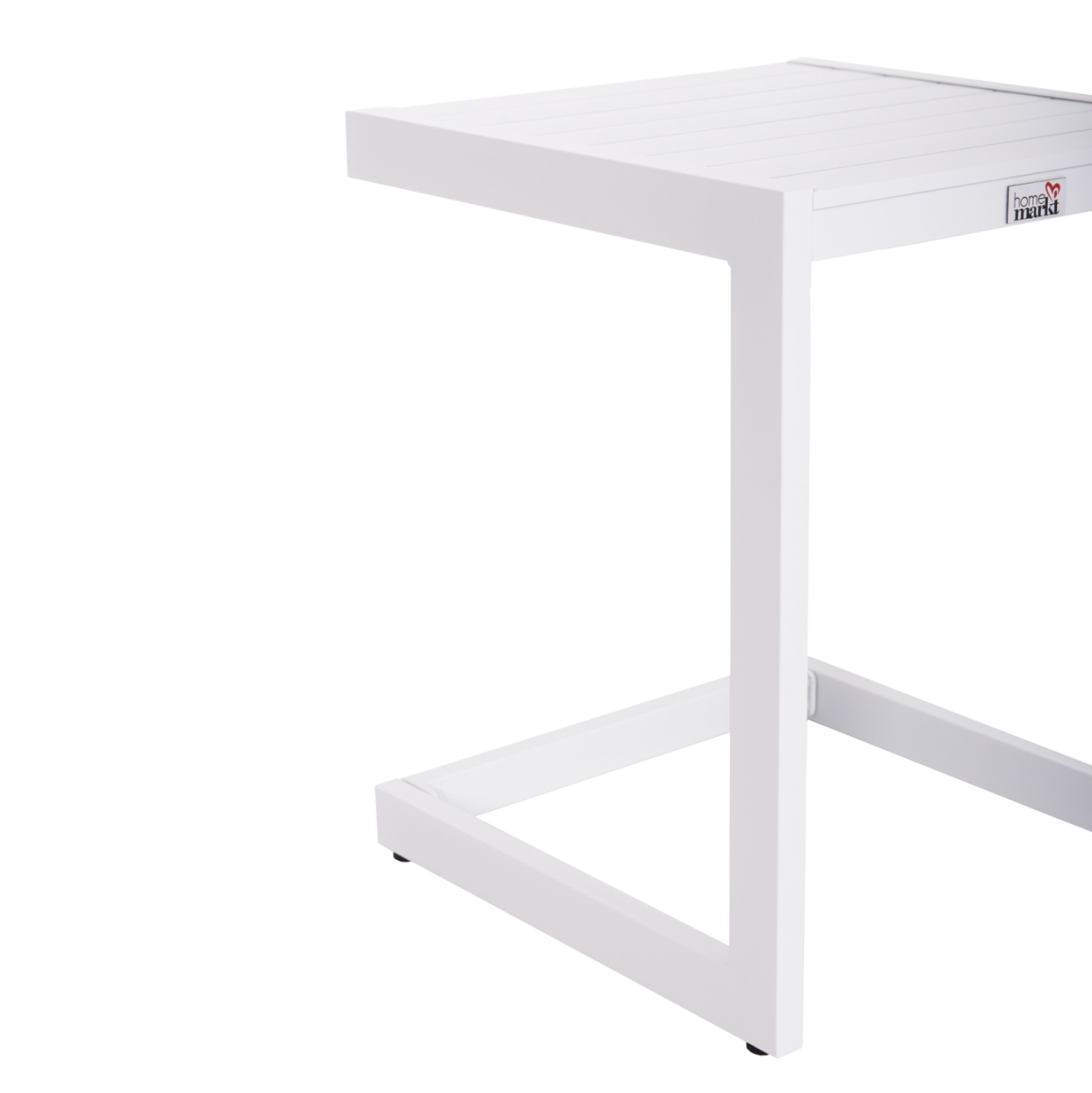 SUNLOUNGER SIDE TABLE BELLING HM6274.01 ALUMINUM IN WHITE 42x43x53Hcm. [7]